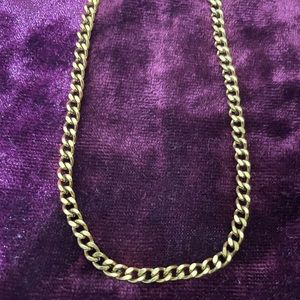 Gold Cuban link ankle or bracelet
